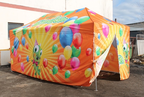 Digipainatettu pop up teltta 3x6m Digipainatettu pop up teltta 3x6m