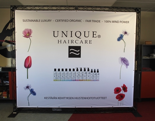 Reklaamsein Unique Haircare Reklaamsein Unique Haircare