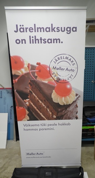 Mainosteline roll up 85x200 Mainosteline roll up 85x200