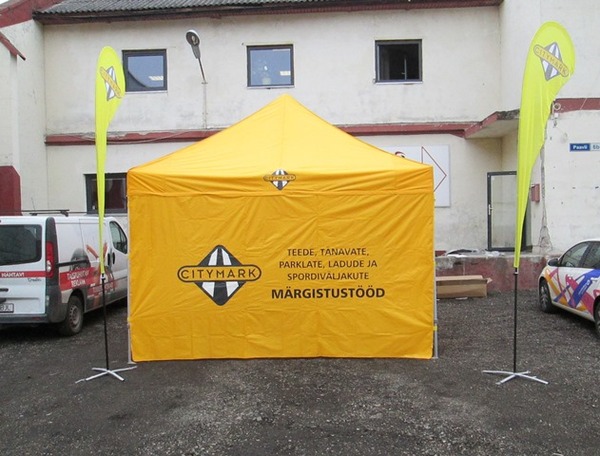 Mainosteltta ja RM liput Mainosteltta ja RM liput