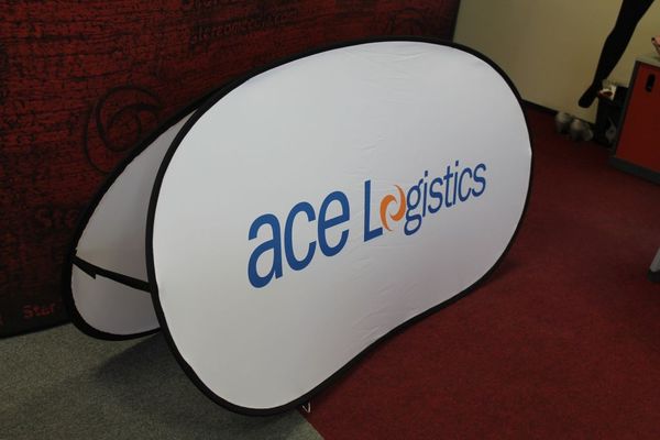 Ace Logistics 200x100cm ovaalne bänner Ace Logistics 200x100cm ovaalne bänner