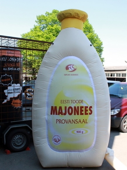 Täispuhutav majoneesi pudel Täispuhutav majoneesi pudel