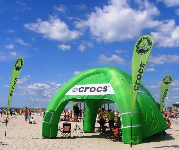 Crocsi reklaamtelk 6x6m Crocsi reklaamtelk 6x6m