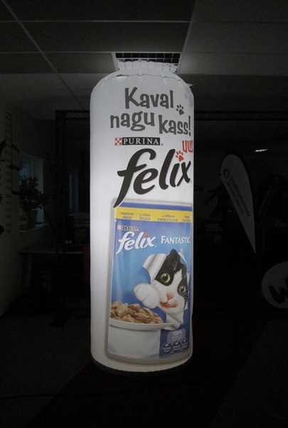 Sisevalgustusega reklaampost Sisevalgustusega reklaampost